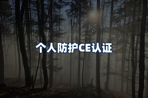 个人防护CE认证